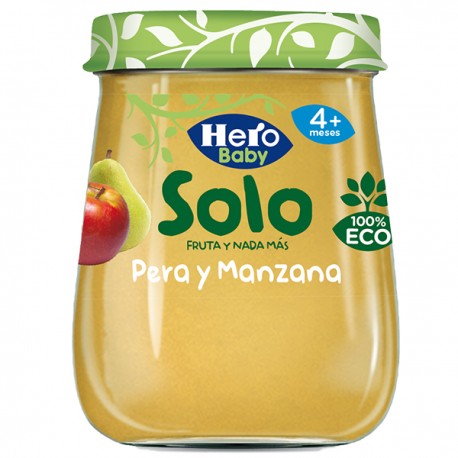 186572 - HERO BABY SOLO PERA Y MANZANA 120 G 186572 - HERO BABY SOLO PERA Y MANZANA 120 G